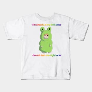 I'm already at my limit plushie Kids T-Shirt